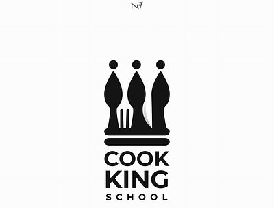 cooking school art branding design flat graphic design icon illustration illustrator logo minimal