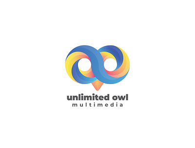 unlimited owl media art branding design flat graphic design icon illustration illustrator logo minimal