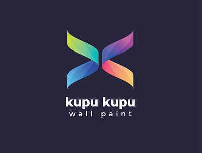 kupu kupu art branding design flat graphic design icon illustration illustrator logo minimal