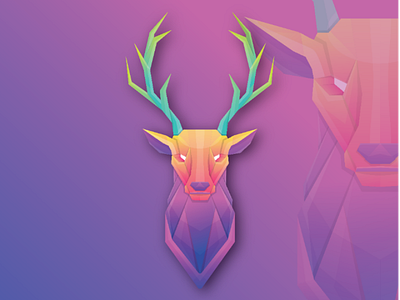 Deer logo concept logo