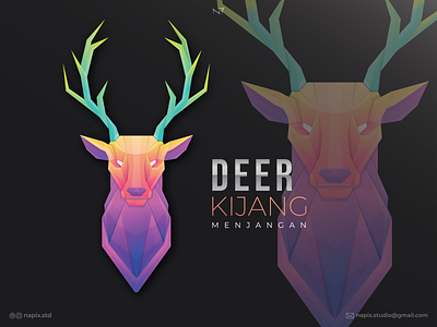 Deer art branding design flat graphic design icon illustration illustrator logo