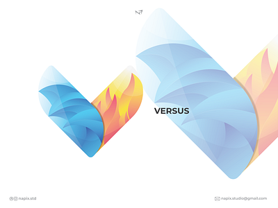 Versus art branding design flat graphic design icon illustration illustrator logo vector