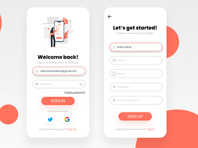 Sign Up Page UI