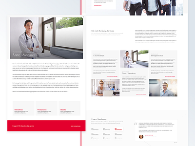 Tax Consultant – Content Modals content design modals onepage ui ux web website