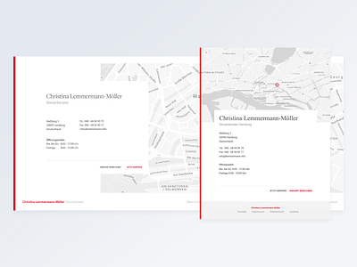 Tax Consultant – Contact contact map ui ux web website