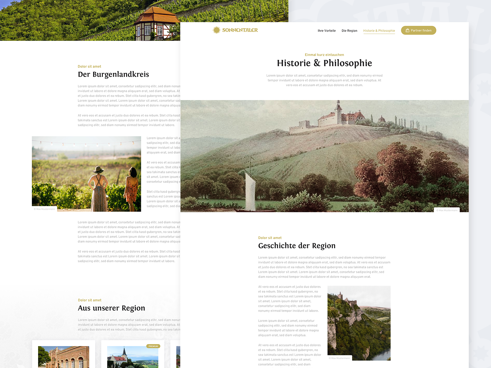 Sonnenland – Content Pages by Maximilian Oertel on Dribbble