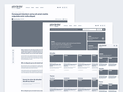 WP Magazine – Wireframes