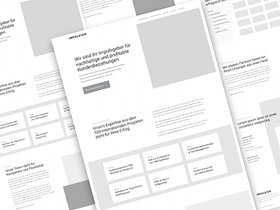 Consulting | Wireframes cards clean consulting hero minimalistic one page onepager sans serif services ui ux web website wireframes