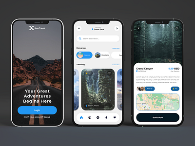 Travel UI/UX Design App Design by Talha Ahmed on Dribbble