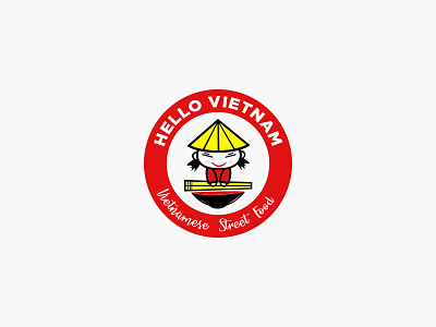 Hello Vietnam - Vietnamese Street Food branding design food graphic design illustration logo vietnam