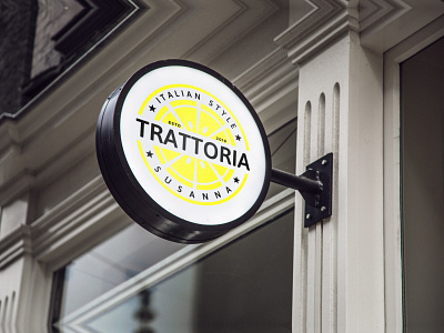 TRATTORIA SUSANNA - Italian Style branding design graphic design italian italy lemon logo restaurant vector