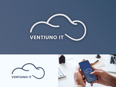 Ventiuno IT branding car cloud company design designs logo graphic design icon it logo logo designs mockup phone mockup vector ventiuno