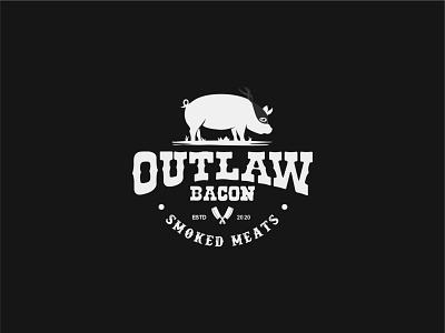 Outlaw Bacon Logo Design branding design graphic design logo vector