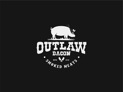 Outlaw Bacon Logo Design