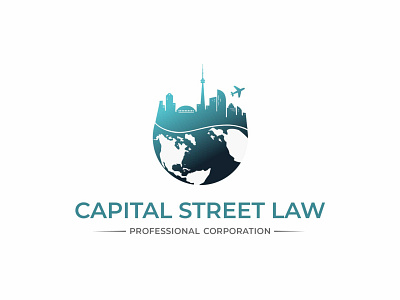 Capital Street Law Logo Design branding design graphic design logo vector