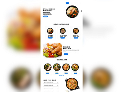 Food delivery web, landing page app branding design graphic design typography ui ux