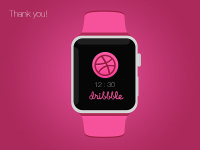 First Shot in Dribbble ana rebeca perez app debut dribbble first shot illustration invite ios iwatch playoff thank you watch