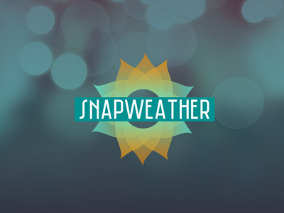 Snapweather Logo ana rebeca perez branding identity lettering logo logotype mark script sun typography weather wordmark