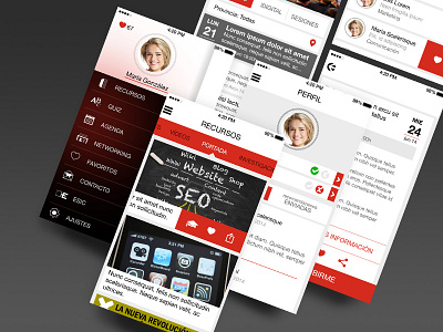 Training app ana rebeca perez app fashion ios mobile profile seo ui user experience user interface user profile
