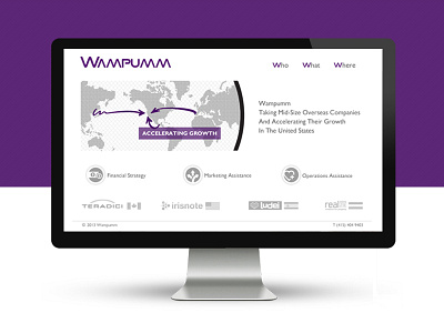 Landing Page Concept. Wampumm