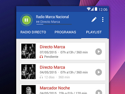 Player Radio Marca App