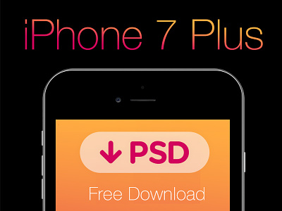 FREE iPhone 7 Plus PSD. Black & White & Grid Template. ana rebeca perez apple download free freebie grid ios iphone iphone 7 plus iphone7 photoshop psd