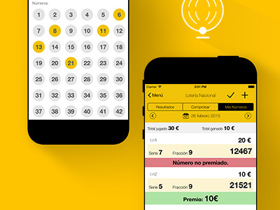 App design Loterias El Mundo ana rebeca perez app apple christmas icons iphone7 loteria loterianavidad lottery navidad