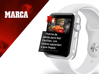 Apple Watch Design Marca — Medios, News, Sport anarebecaperez app apple design ios layers news sport tech watch