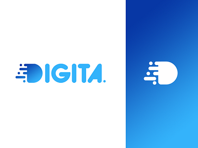 Digita Branding | Logo blue brand branding flat identity inspiration lettering logo mark simple type typeface