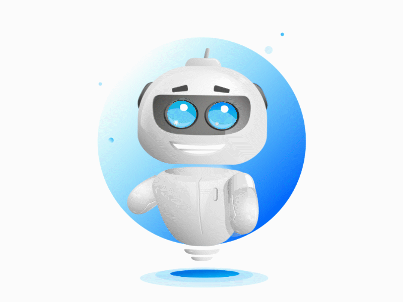 Chatbot Kiu 2d animation character chat chatbot gif ia intelligence artificial robot speak tutorial