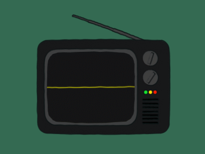 Old TV and Electric Wave electric mg motion graphic motiongraphic motiongraphics tv