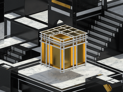 Mondrian SplitBox v2 ae c4d gif houdini mg motiongraphic motiongraphics redshift redshift3d