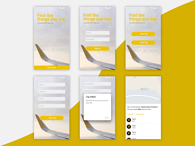 Foundit | hackathon project android app design flat iphone app mockup nfc ui ux