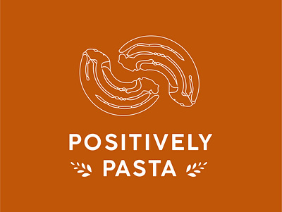 Positively Pasta Logo branding design flat food food and beverage graphic design icon illustration illustrator italian logo minimal pasta positively pasta ui