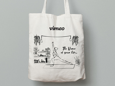 Vimeo Tote Bag Mock 1 / 3