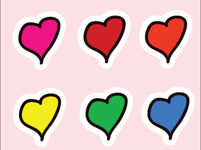 Sticker Design art cute illustration cute stickers design graphic design heart design heart stickers sticker art sticker design sticker set stickers