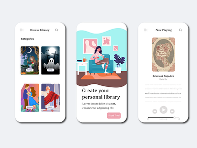 Ebook Library - UI design by Jiban Khan on Dribbble