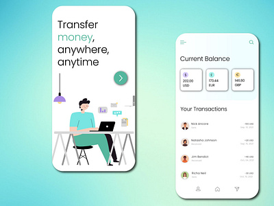 Transaction App - UI design