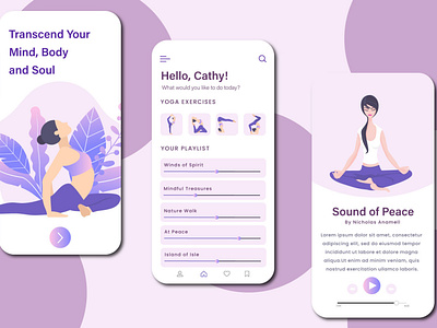 Meditation app : UI Design