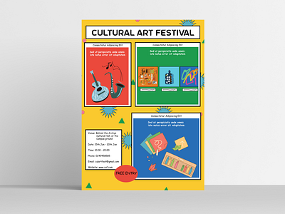 Poster Design - Art Festival ad ad design advertisement art poster design campaign design flyers graphic design illustration poster poster design poster designs posters promotion promotional post