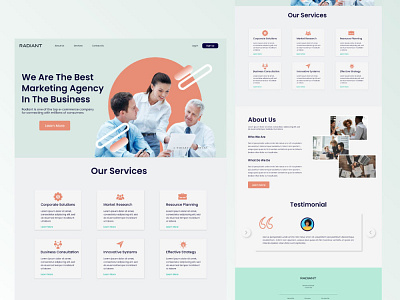 Website Landing Page - Digital Marketing Agency