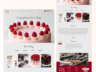 Website Landing Page - Bakery Shop bakery web design bakery website landing page landing page design landing page ui design ui design ui ux design ui ux landing page web design web ui design website website design website ui