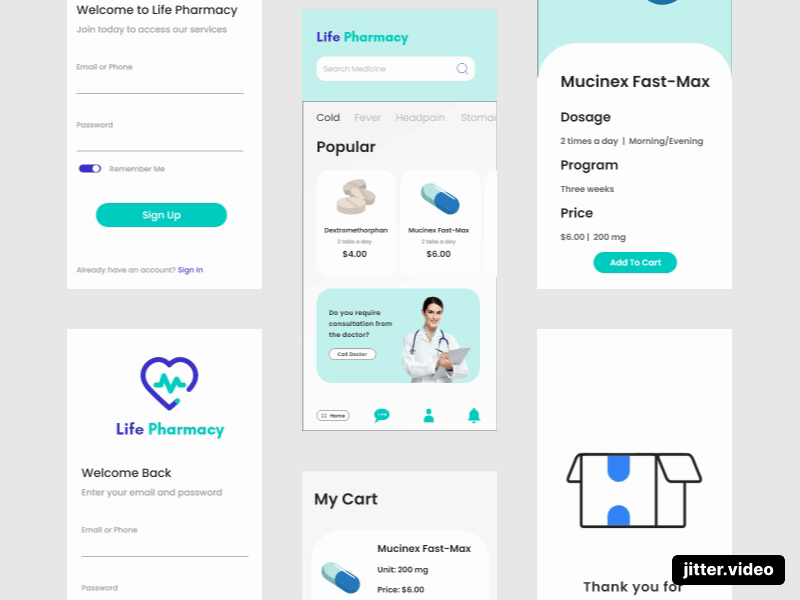 Mobile App - Online Pharmacy