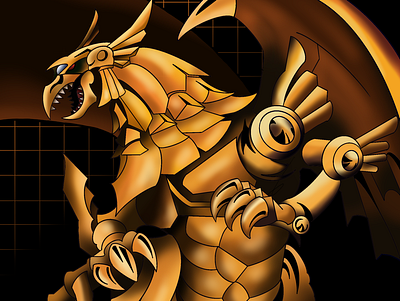 The Winged Dragon Of Ra (YuGiOh!) app branding design icon illustration logo typography ui ux vector