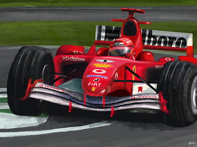 Michael Schumacher Illustration