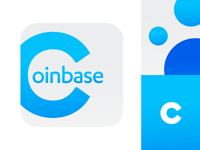 Coinbase (Logo Design) 3d animation app branding design graphic design icon illustration logo motion graphics typography ui ux vector