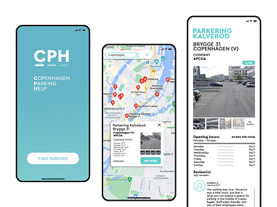 Copenhagen Parking Application 3d animation app branding design graphic design icon illustration logo motion graphics typography ui ux vector