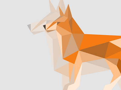 Polygon Fox Illustration