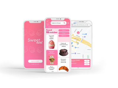 Sweet Deal Application 3d animation app branding candy cute design graphic design icon illustration logo motion graphics typography ui ux vector