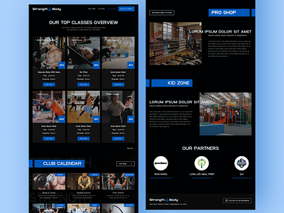 Fitness Website UI appdesign design fitness fitness website illustration landing page logo mobile app mobileapp ui uiux ux website